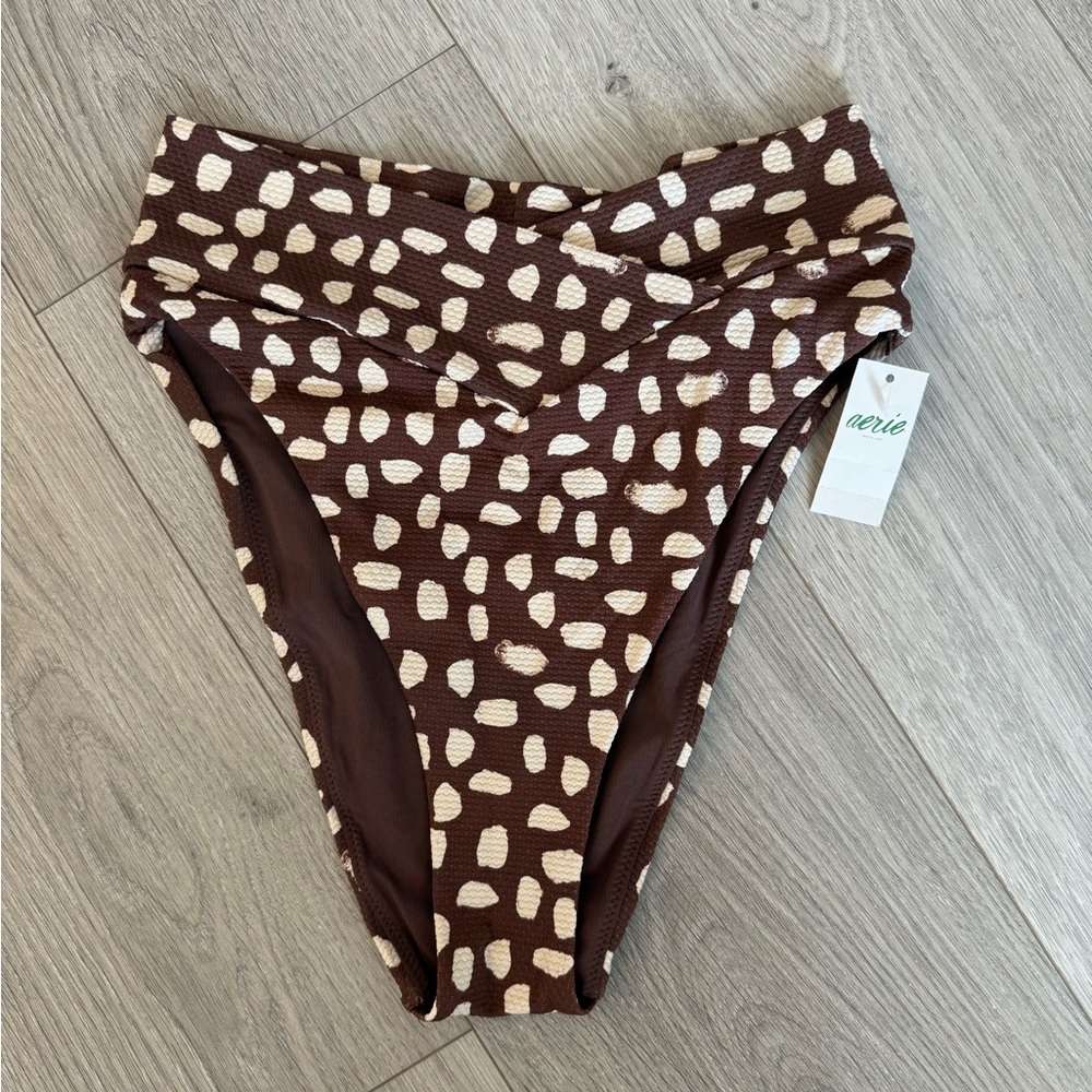 Aerie high waisted cheeky bikini bottoms
